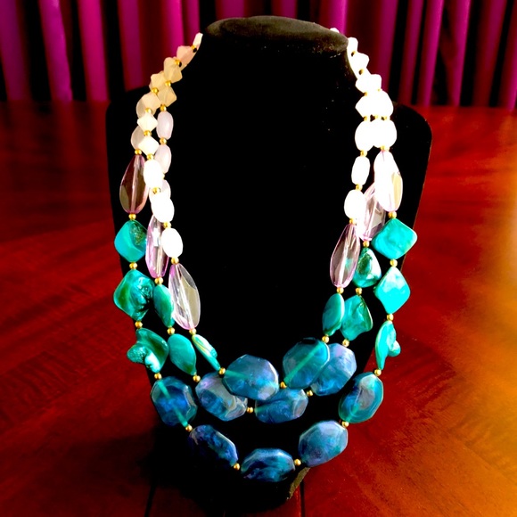 Charming Charlie 3-Strand Multi-Layer Necklace - Picture 1 of 5